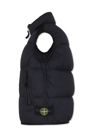 gilet in poliamide nero STONE ISLAND KIDS | 8116G0328V0029